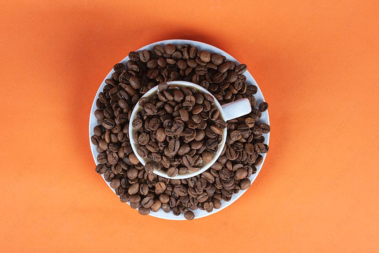 一张咖啡豆的图片五谷杂粮