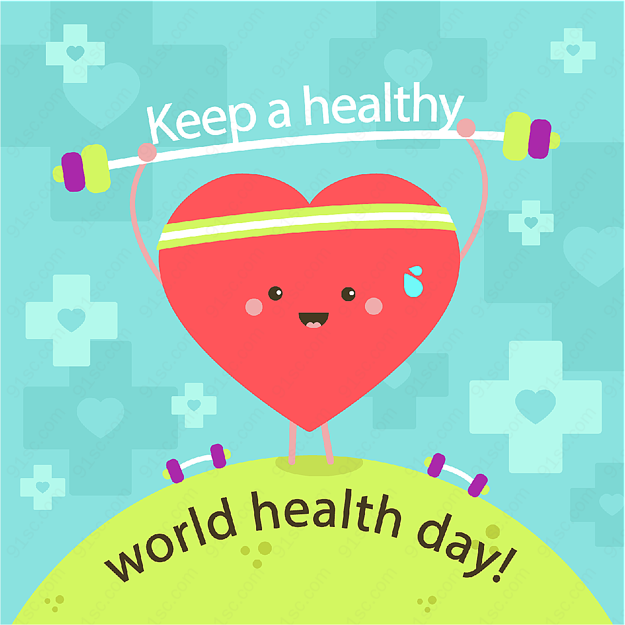 创意世界健康日矢量节日其它