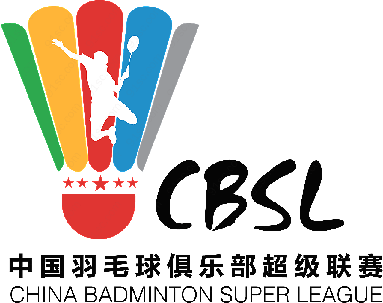 羽毛球俱乐部超级联赛logo矢量体育标志