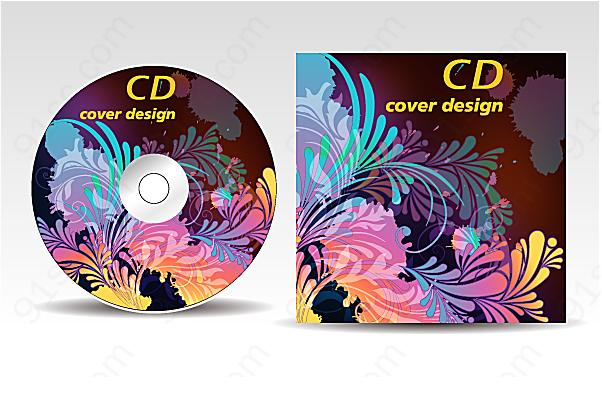 潮流印花cd包装矢量包装设计