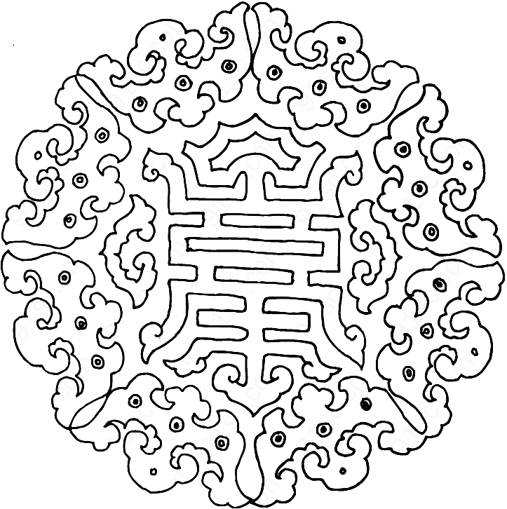 矢量吉祥图腾矢量传统文化