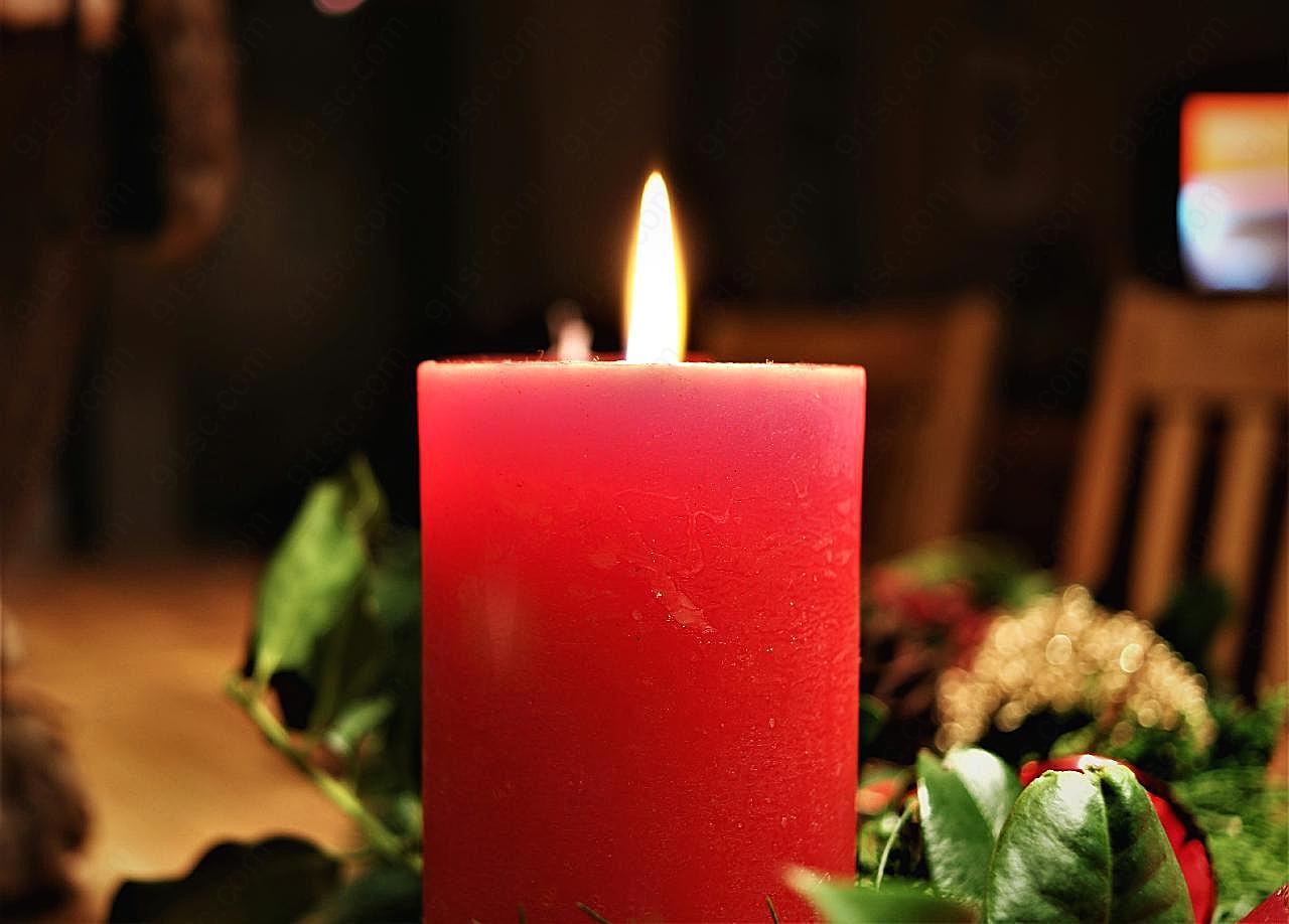 圣诞节蜡烛图片生活用品