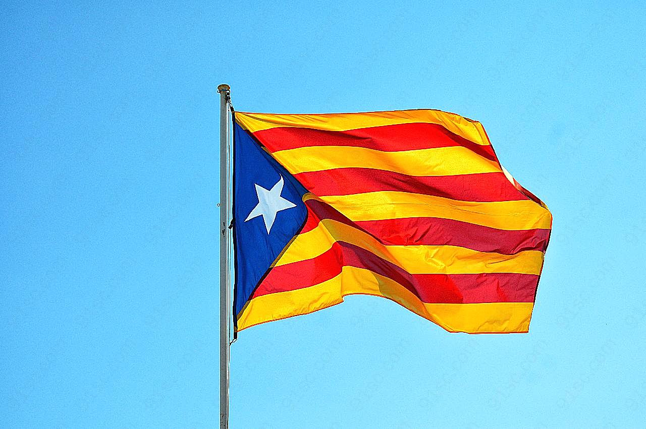 西班牙国旗图片刺绣图案
