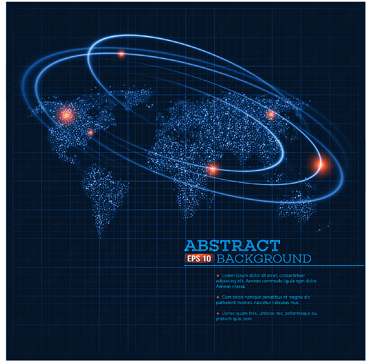 地图与行星轨道矢量地图