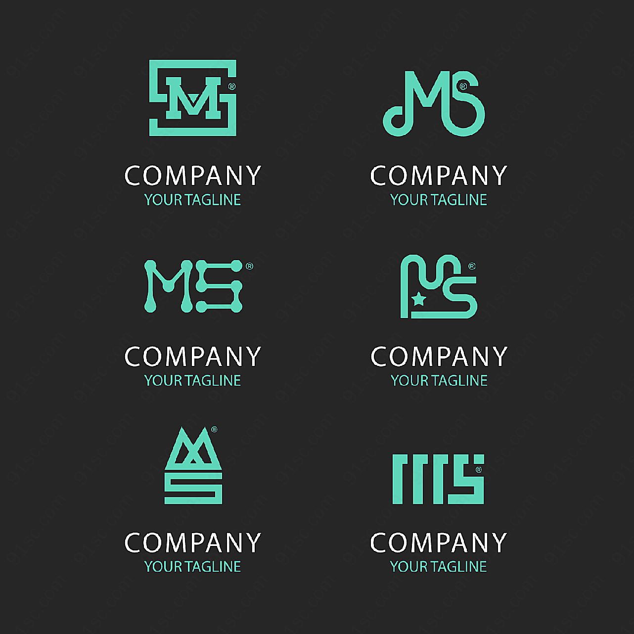 创意企业logo素材矢量图标