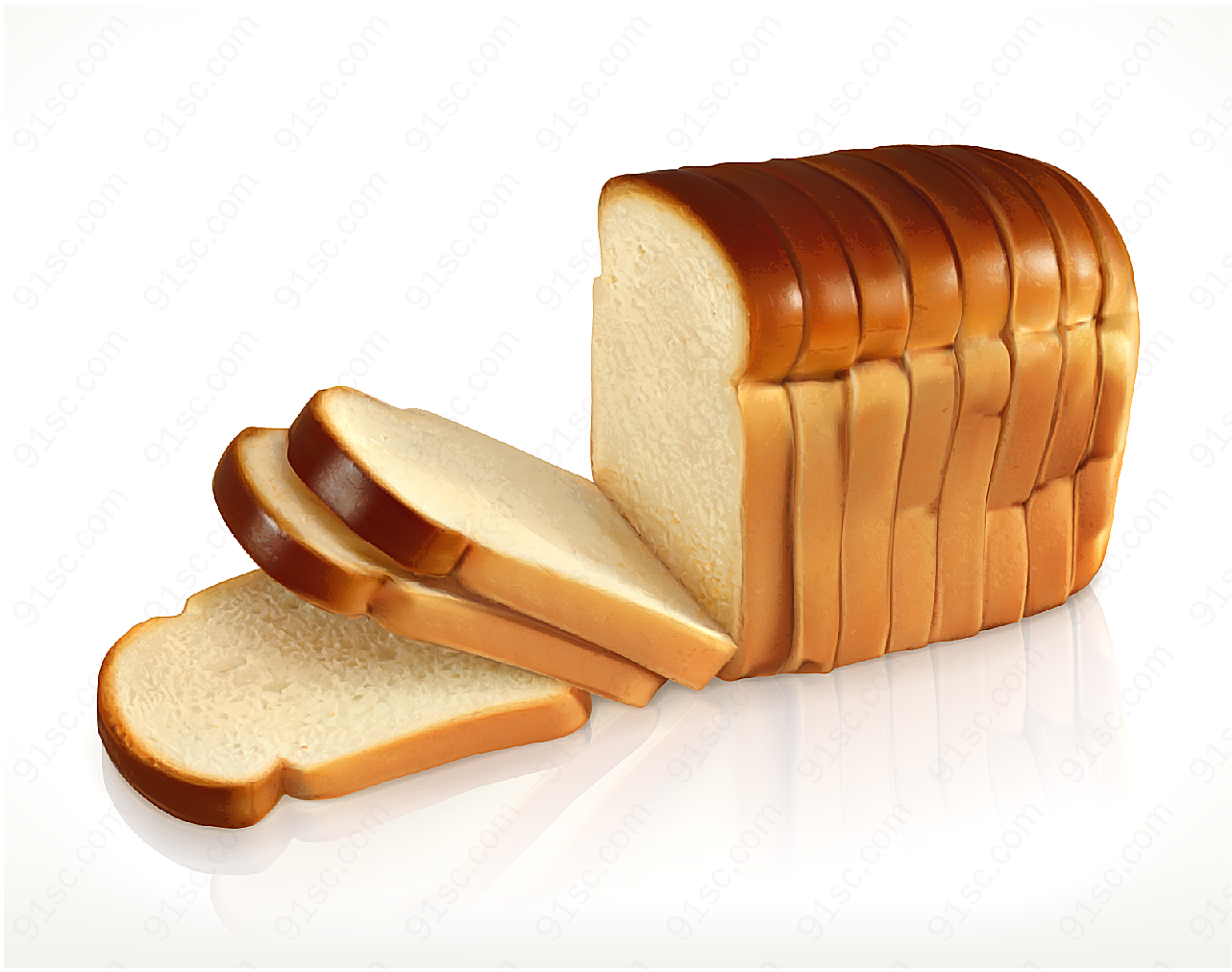 面包美食矢量矢量美食