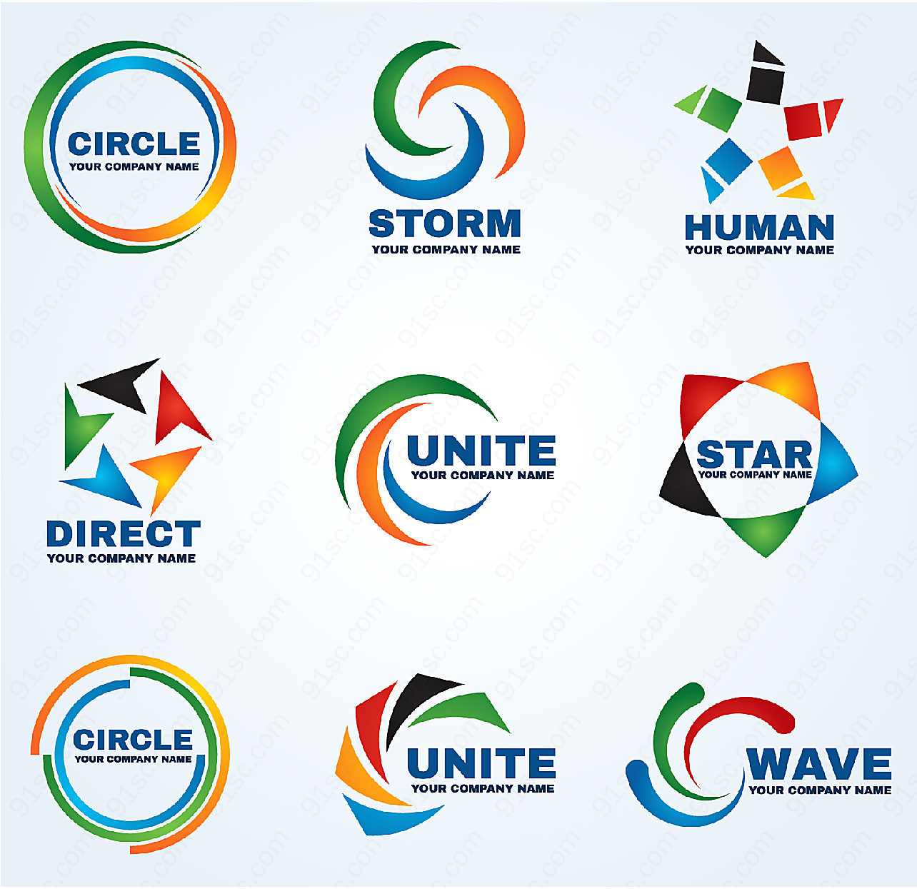 商务个性标志矢量logo图形