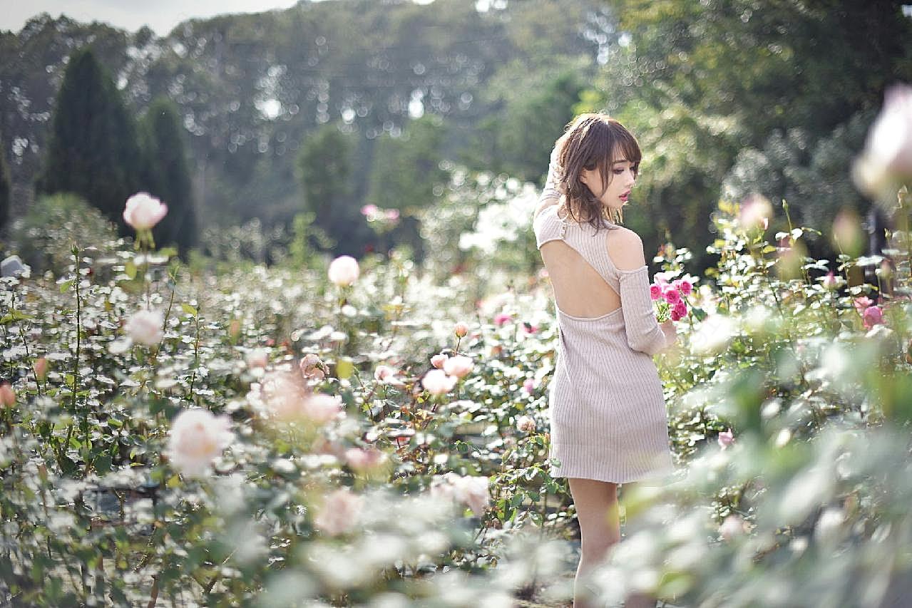 日本美女背影图片高清摄影