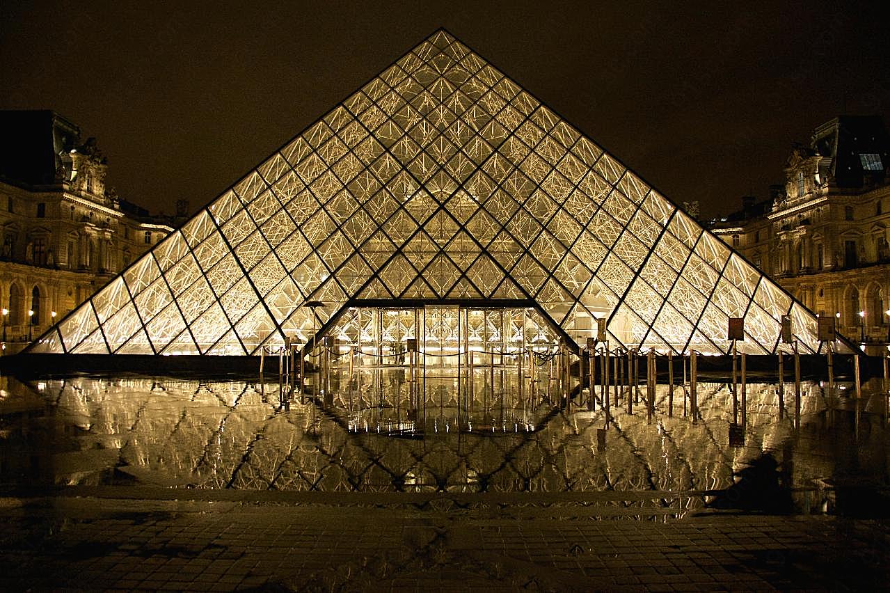 玻璃金字塔图片特色建筑