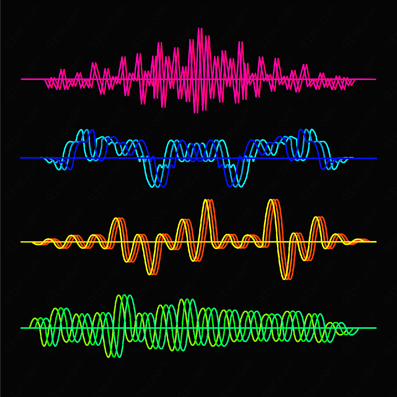 声波均衡器波纹矢量科技