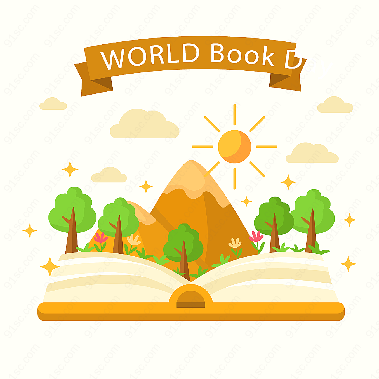 创意世界图书日其它其它其它矢量节日其它