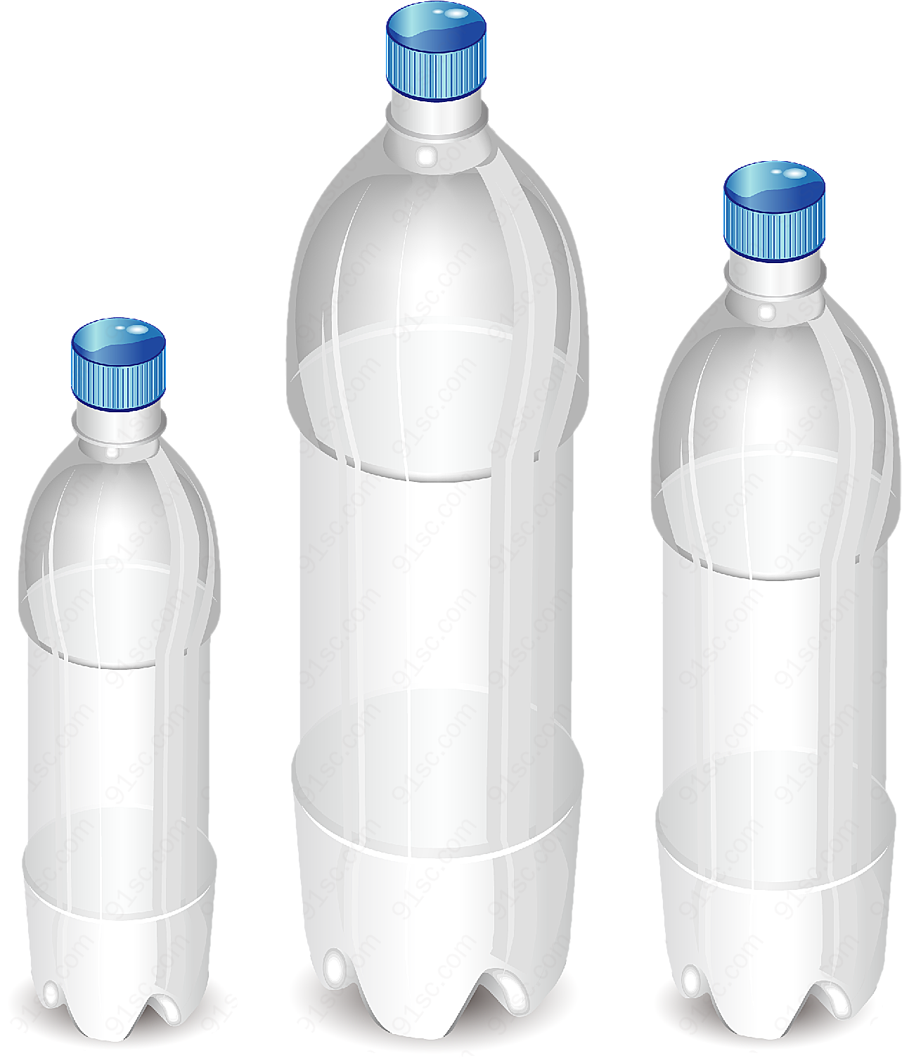 空白汽水瓶矢量设计元素