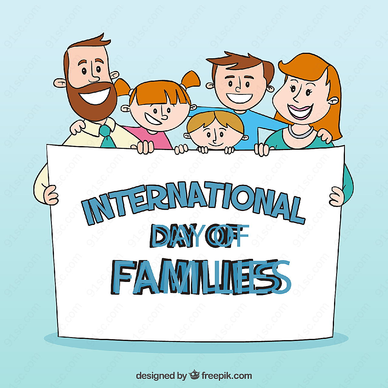 国际家庭日合影其它其它矢量节日其它