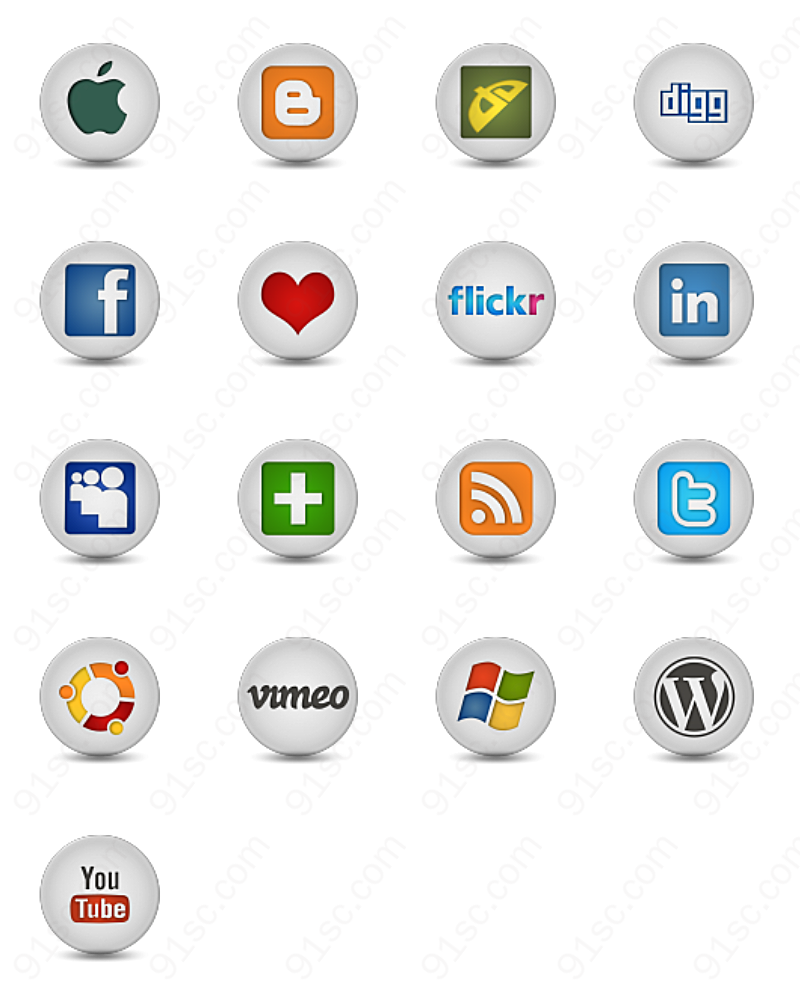 社交网络公司logo标志图标