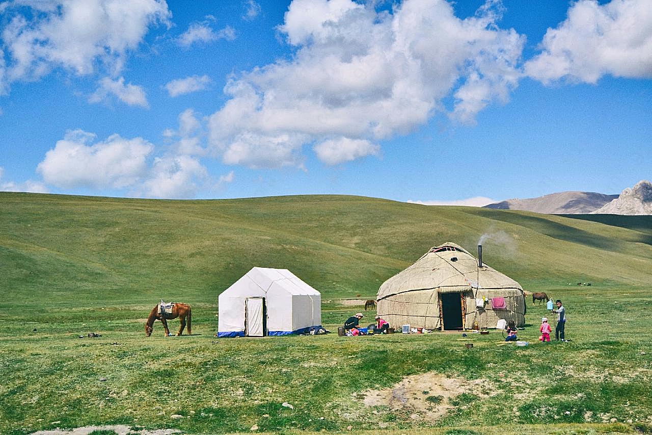草原蒙古包图片特色建筑
