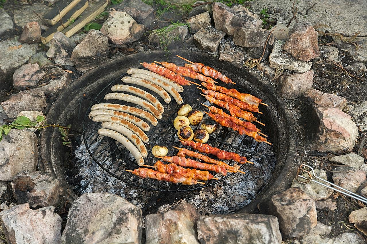 户外烧烤美食图片餐饮高清