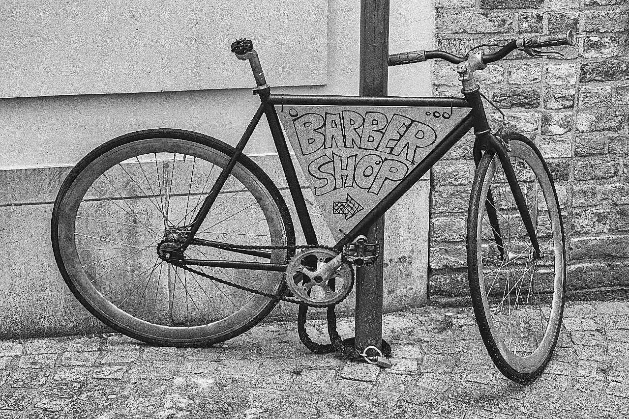 复古自行车黑白图片运输高清