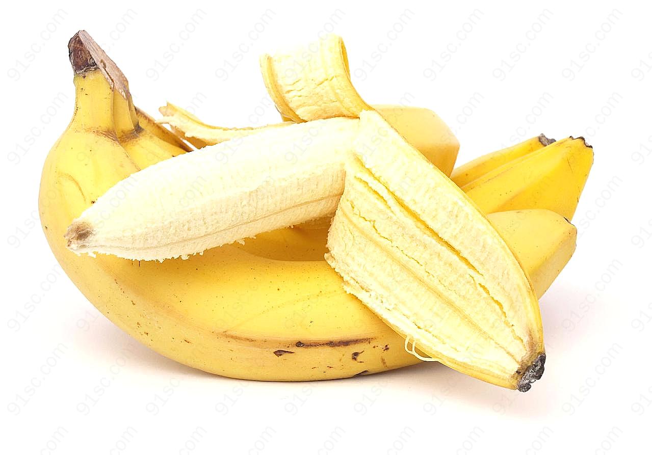 剥皮的香蕉图片高清