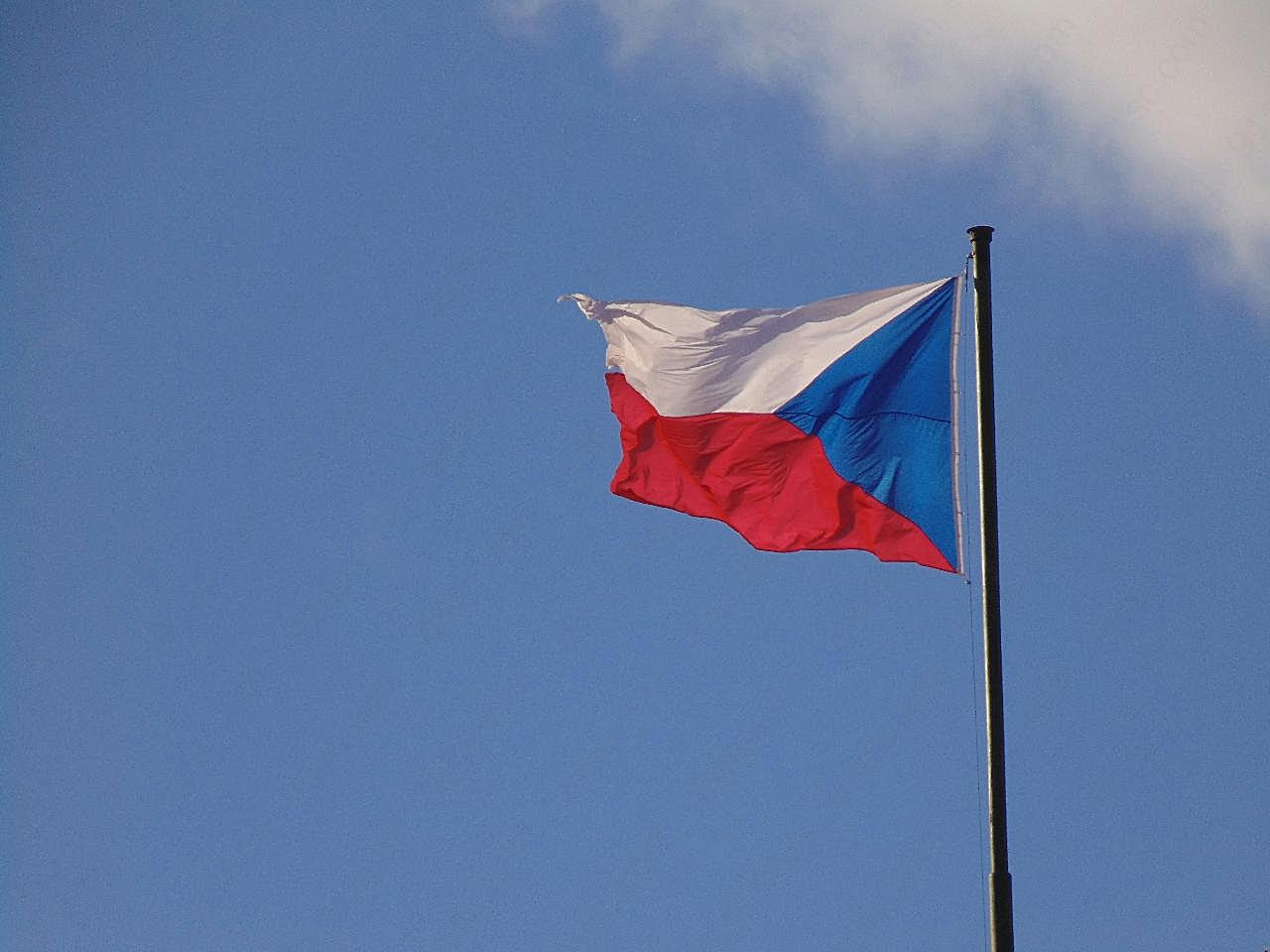 捷克共和国国旗图片摄影
