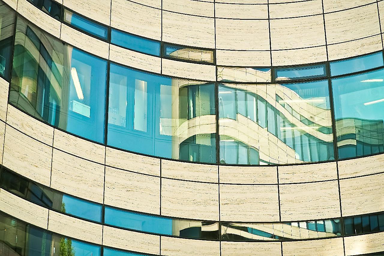 现代玻璃建筑摄影图片现代建筑
