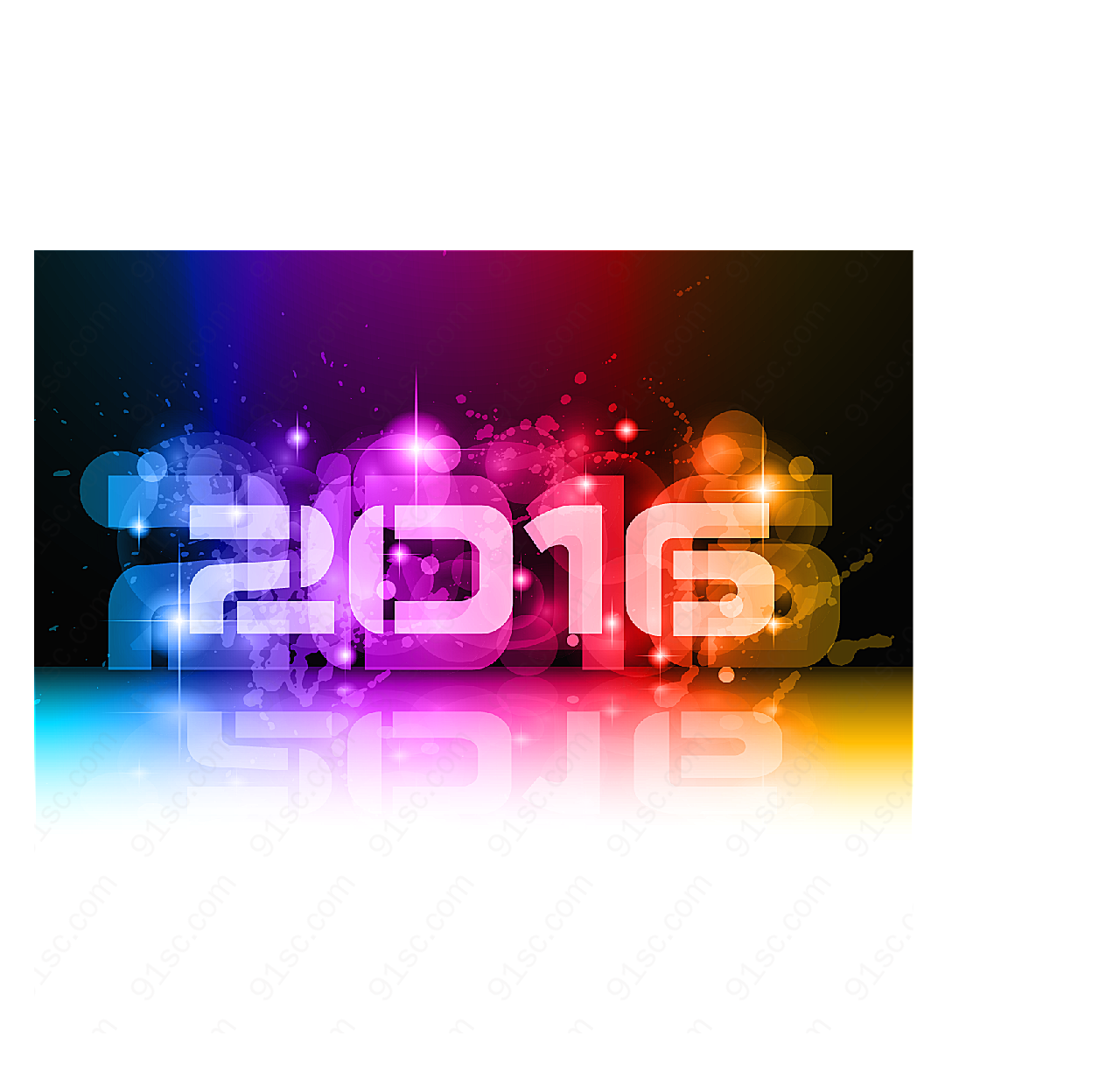 幻彩2016年艺术字矢量春节