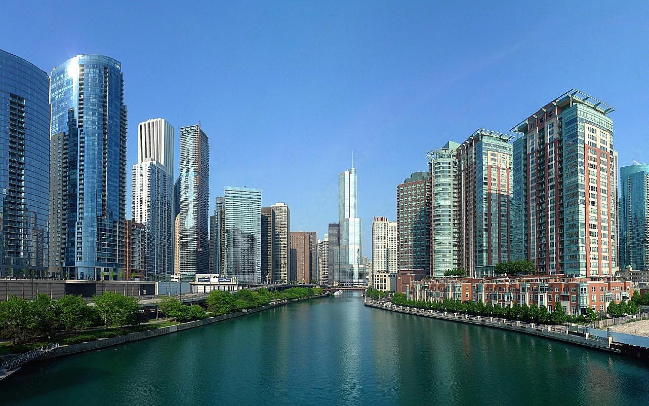 芝加哥高楼建筑图片现代建筑