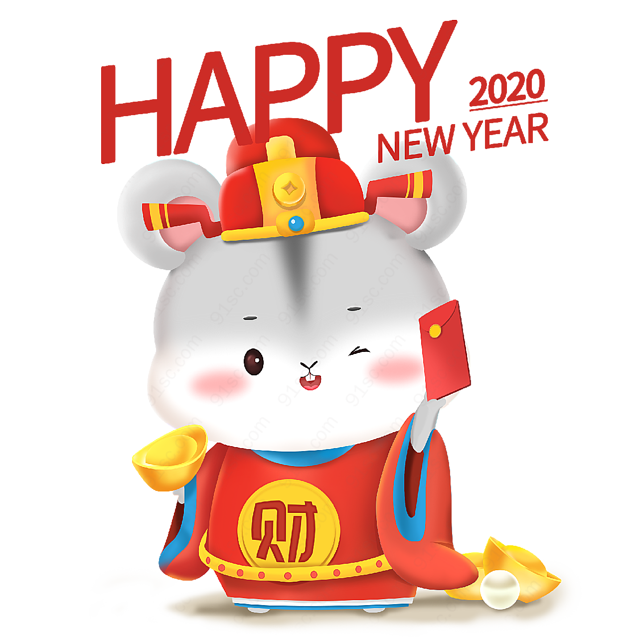 2020鼠财神春节