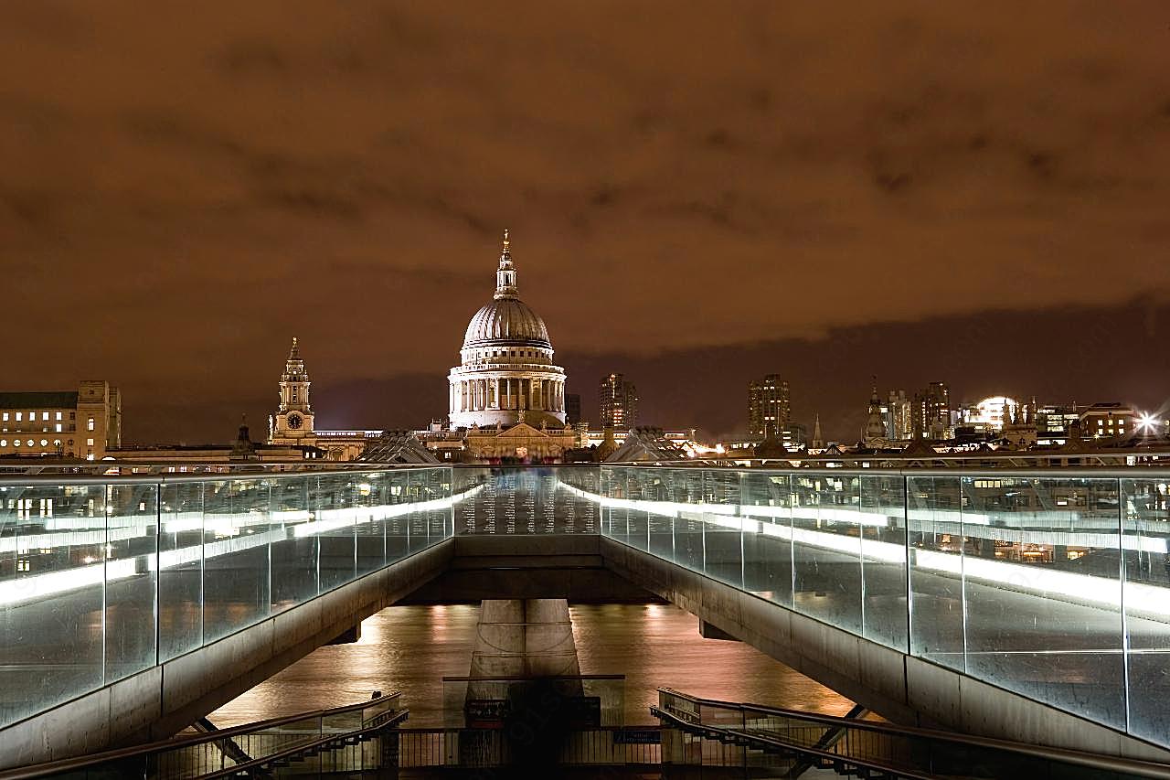 英国伦敦夜景图片空间