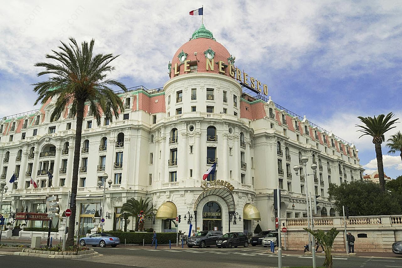 法国酒店建筑图片高清摄影