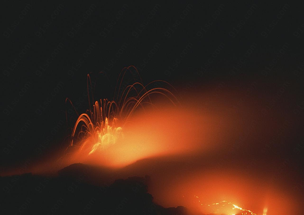 火山岩浆风景图片下载高清