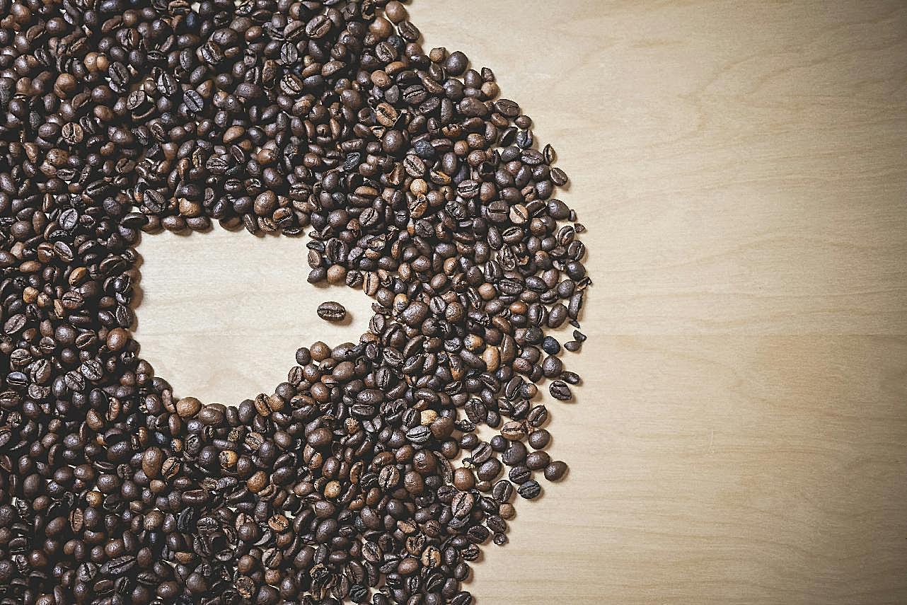 咖啡豆造型图片美食高清