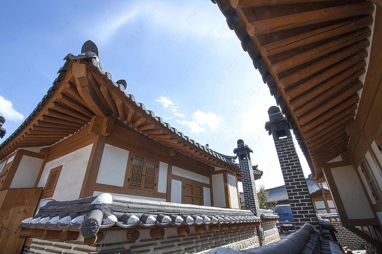韩国传统房屋图片摄影建筑