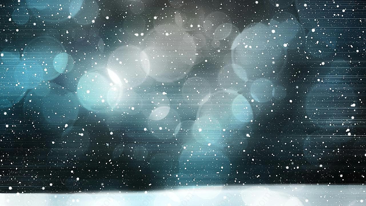 斑斓色彩雪天主题背景图片高清摄影