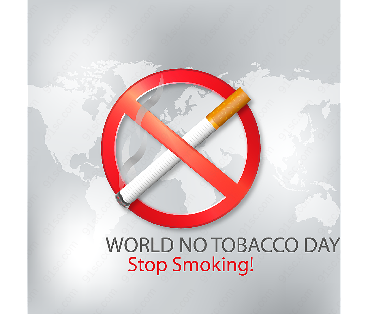 世界戒烟日海报平面广告