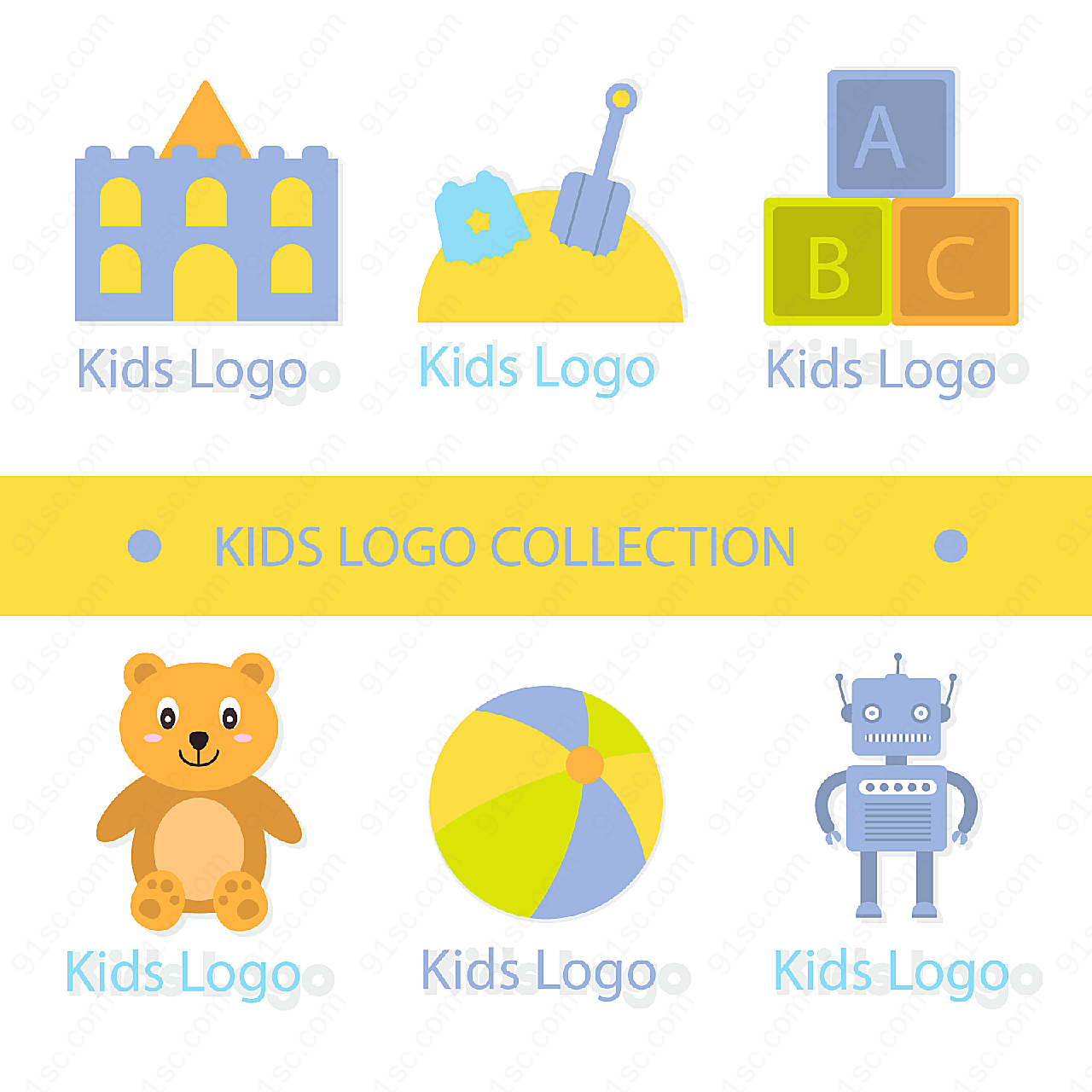 儿童商务标志矢量矢量logo图形