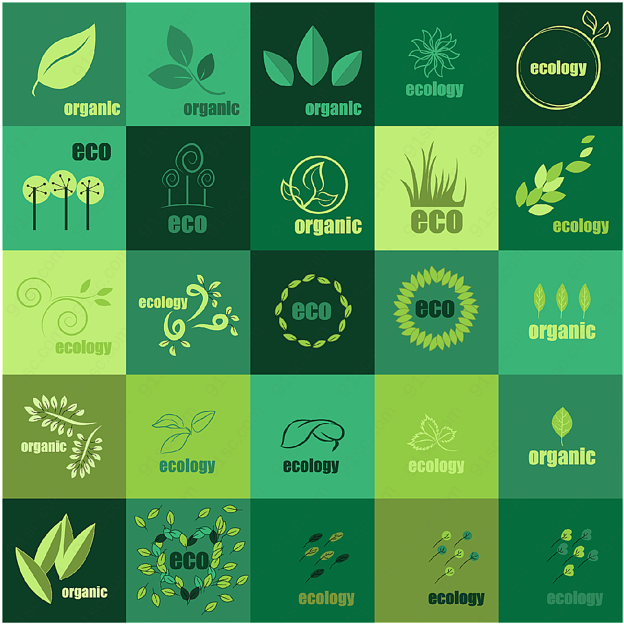环保logo图标矢量logo图形