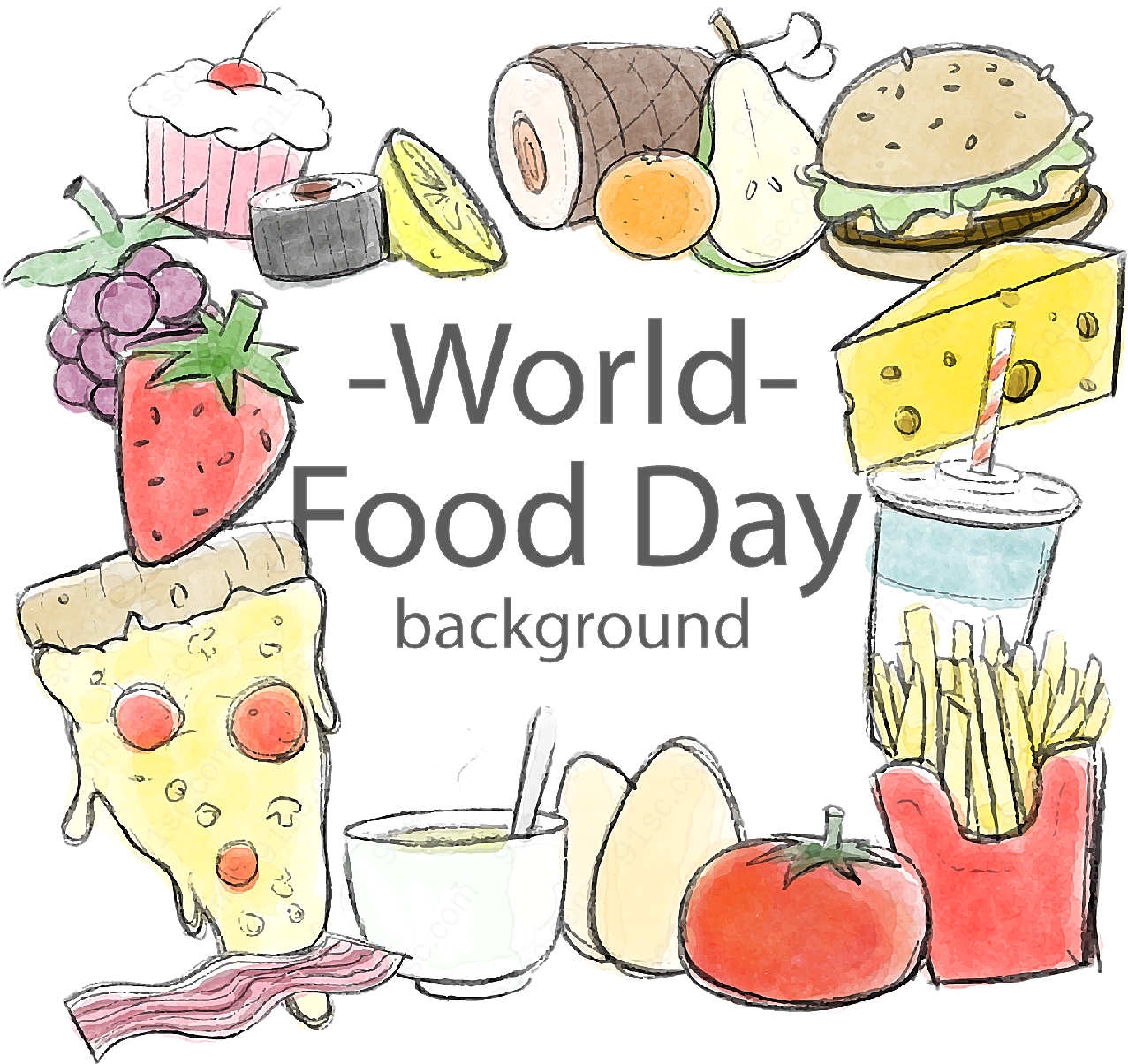 彩绘世界粮食日其它其它矢量节日其它