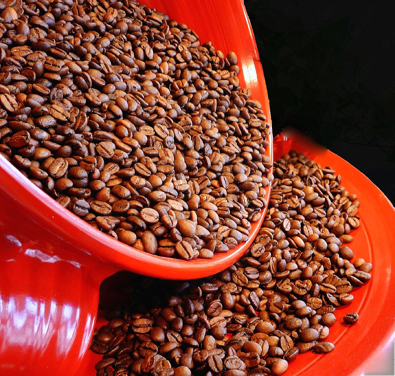 咖啡豆高清图片食物