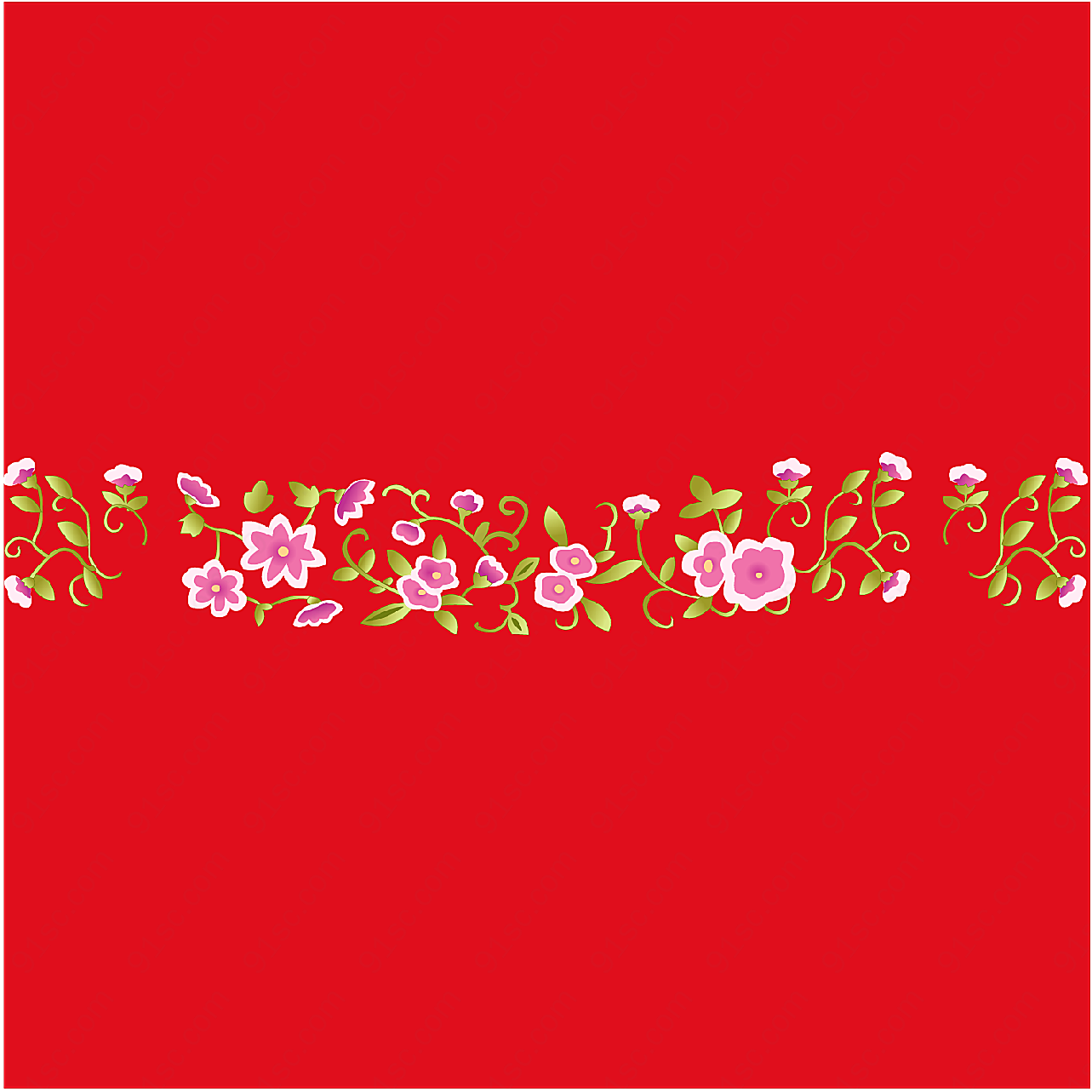中国古典吉祥小花朵矢量传统文化
