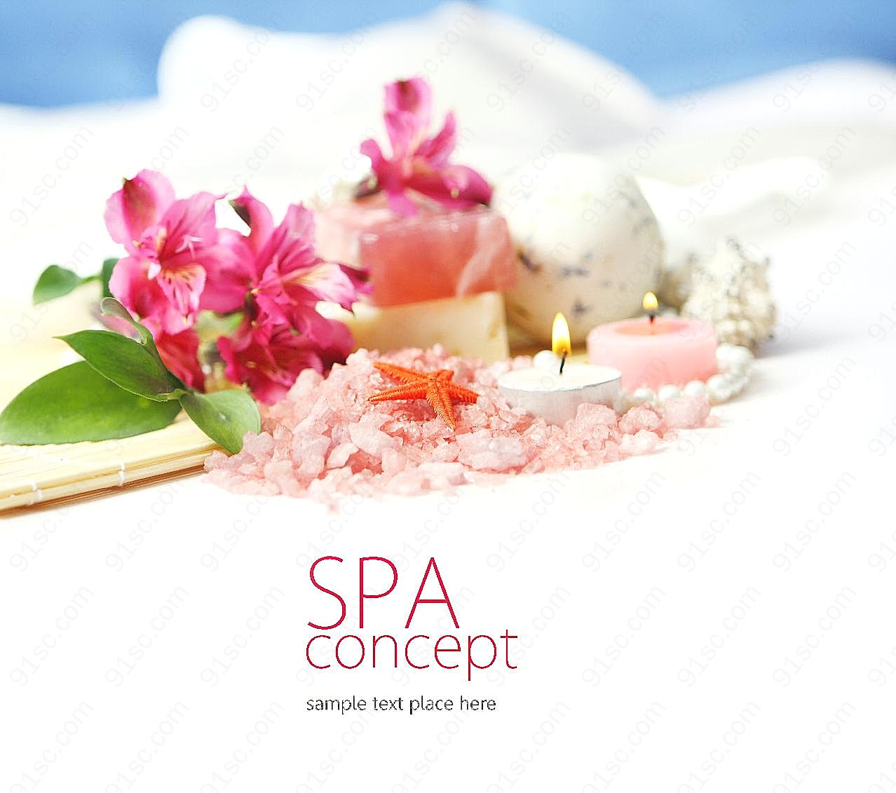 spa美容养生材料图片创意设计图片