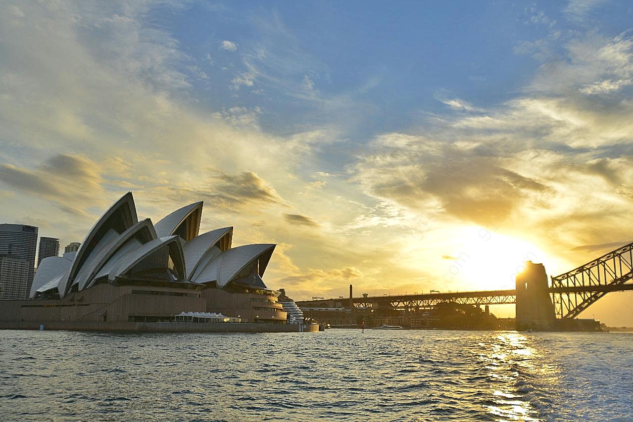 国外建筑悉尼歌剧院图片摄影