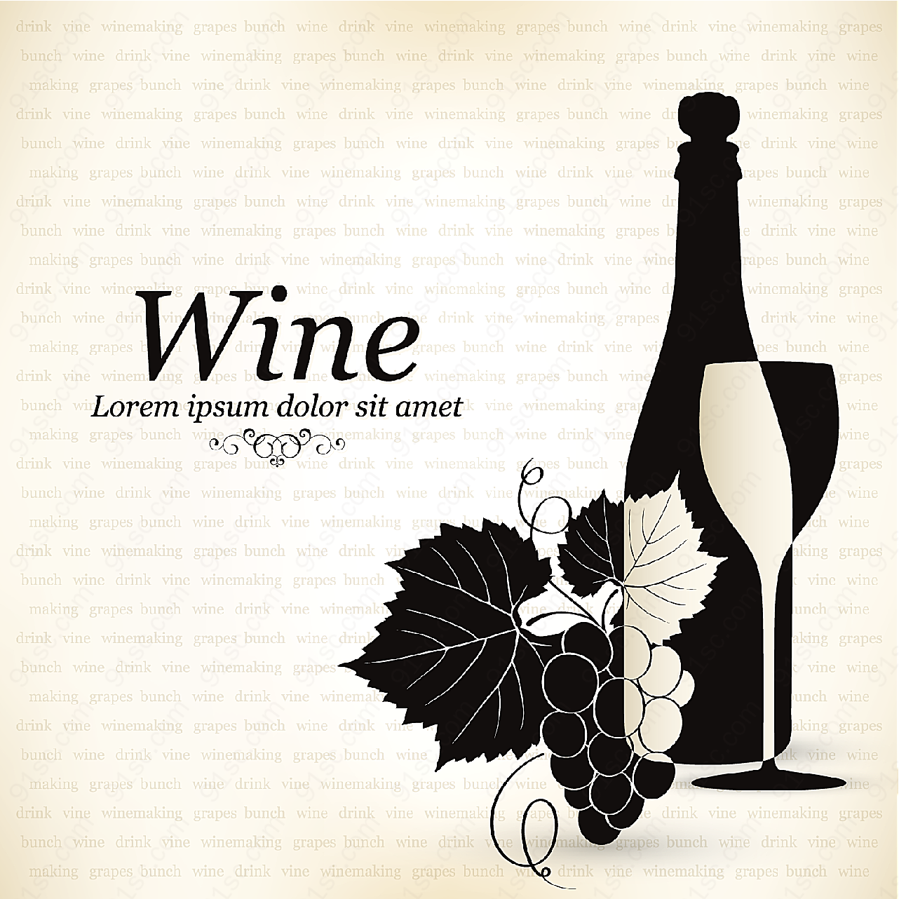 葡萄酒创意设计平面广告