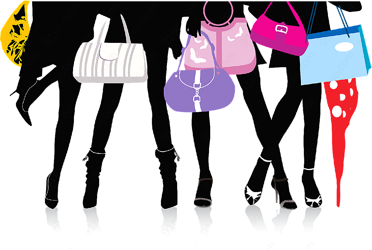 女性腿部矢量矢量女性人物