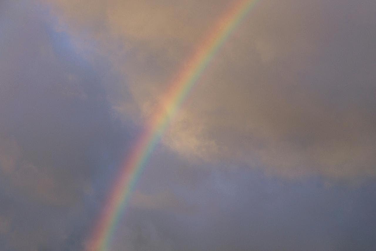 雨后彩虹图片风景自然