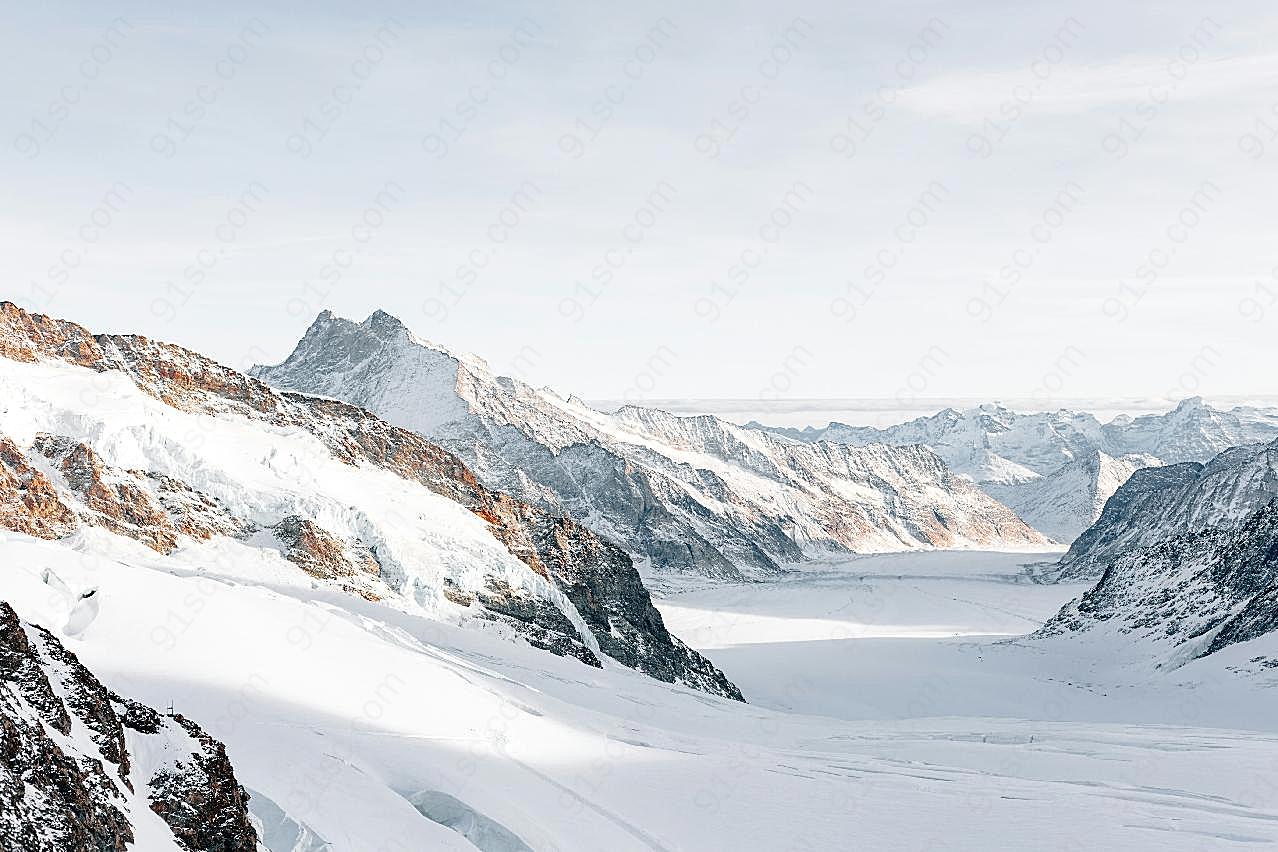 雪山图片素材自然风景高清摄影