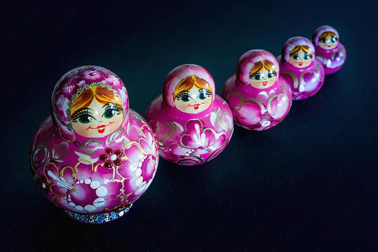 俄罗斯陶瓷娃娃图片民族工艺品