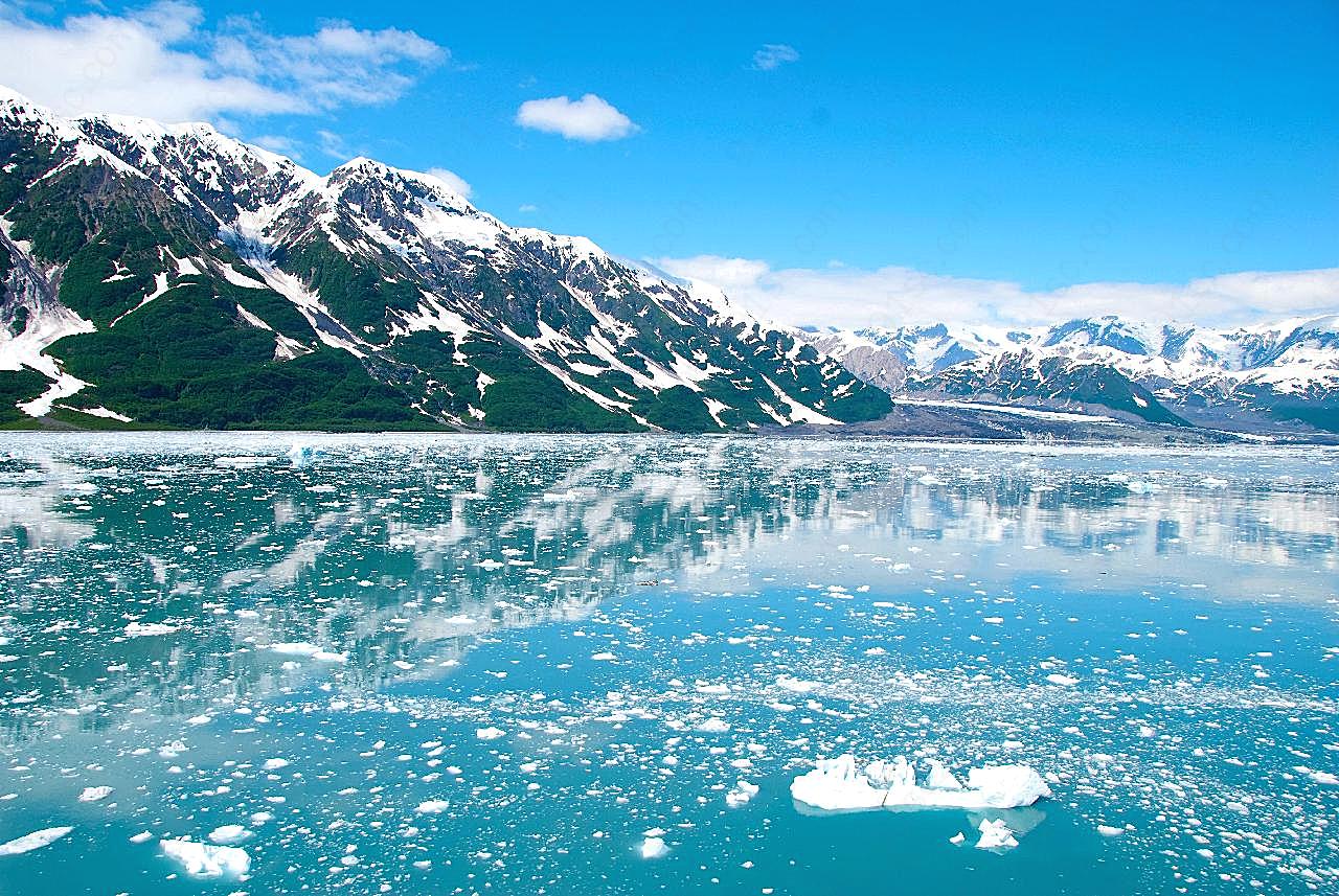 阿拉斯加冰川图片高清风景