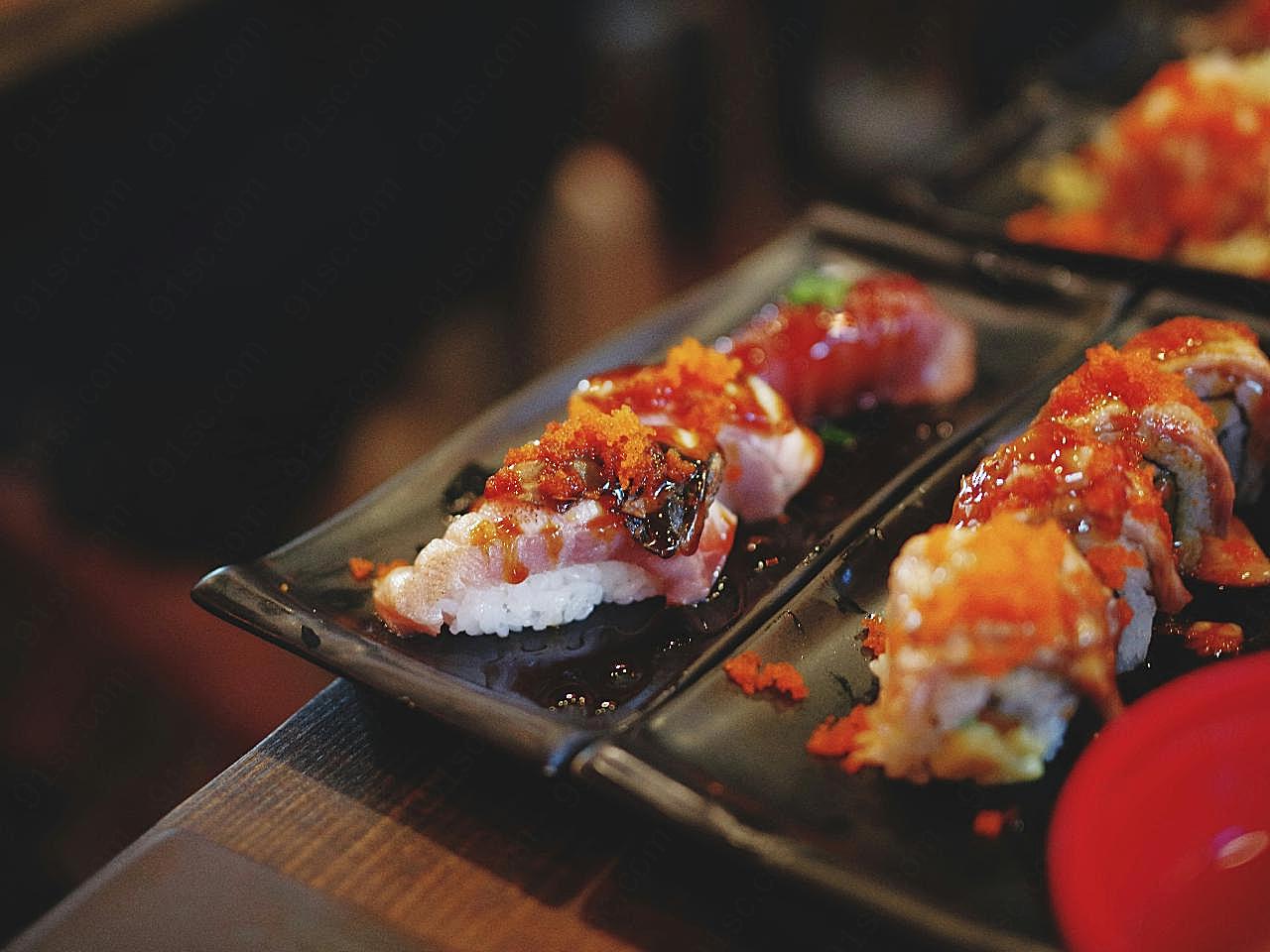 寿司卷高清餐饮