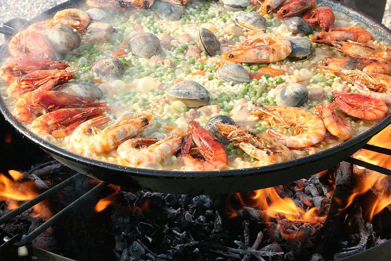 西班牙海鲜饭餐饮美食高清摄影