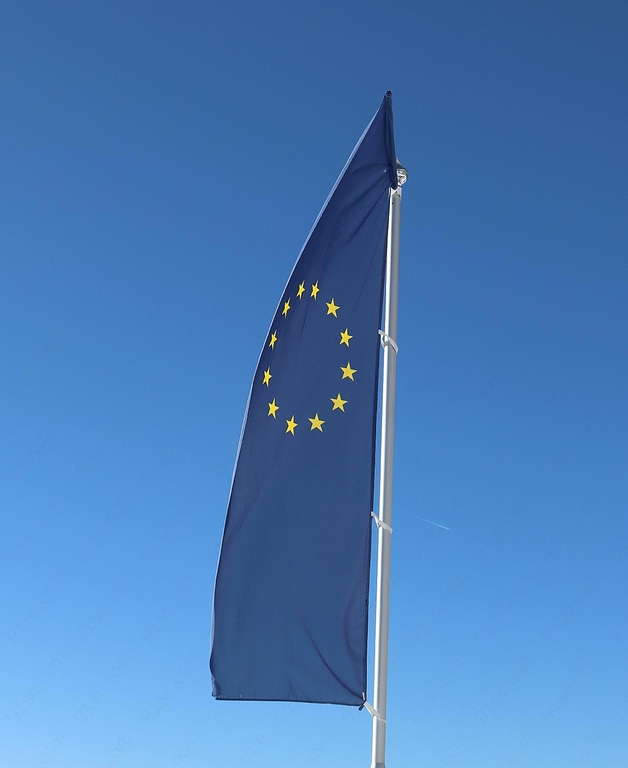 欧盟国旗图片刺绣图案